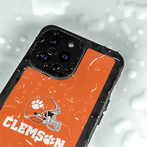 Clemson University Football iPhone 15 Pro Waterproof Case